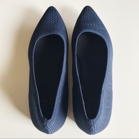 Naturalizer Hunter Navy Knit Ballet Flats Size 10M - Picture 5 of 10